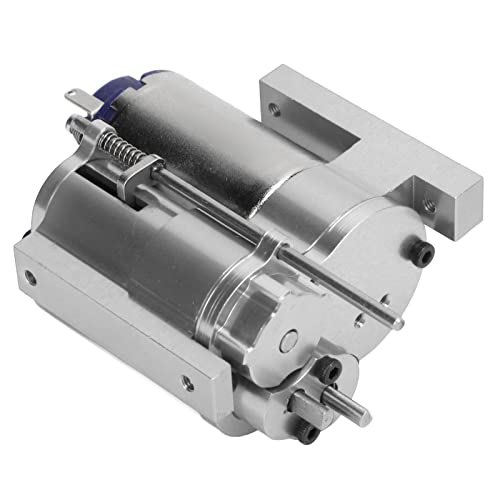 Shanrya 2-Gang-RC-Car-Getriebe Robustes Vorwärtsgetriebe 2-Gang-Metallgetriebe Fein aussehendes Getriebe (Silber) von Shanrya