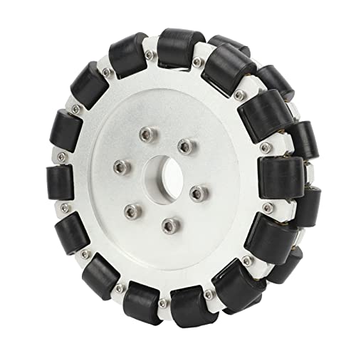Shanrya Omni Directional Wheel, 152 mm, zweireihig, 360 Grad drehbar, Omni-Rad für Roboter DIY von Shanrya