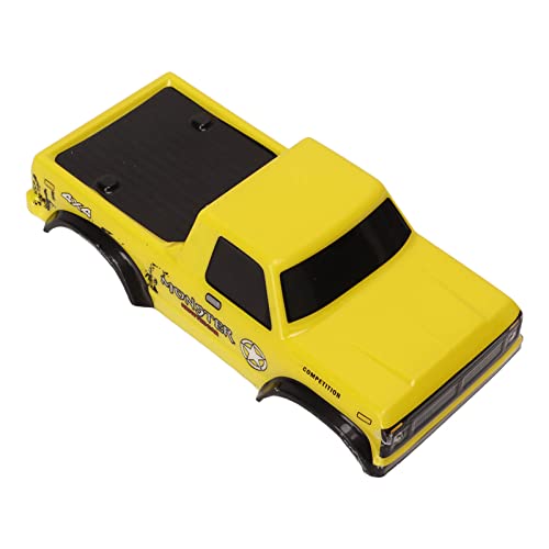 Shanrya RC Auto Karosserie, RC Karosserie Stoßfeste Stoßfeste Realistische für 1:24 Raupenfahrzeug (Gelb) von Shanrya