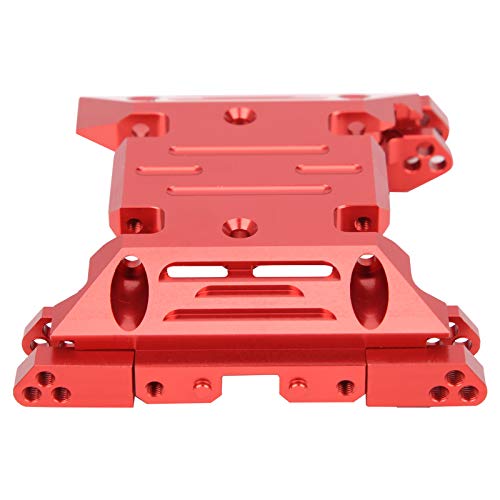 Zentrum Skid Getriebeplatte, Zentrum Skid Platte,Aluminium Zentrum Skid Plate, Aluminiumlegierung Installieren Basis für Spielzeugauto Axiale SCX10 III AXI03007(rot) von Shanrya