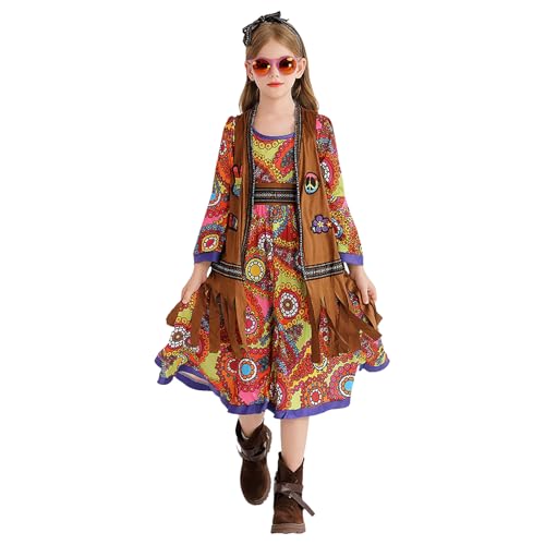 Shaohan Kinder Mädchen Indianer Prinzessin Kleid Eingeborenen Indische Kleidung Karneval Halloween Party Outfit Shaohan Kinder Mädchen Indianer Prinzessin Kleid Eingeborenen Indische Kleidung Karneval Halloween Party Outfit von Shaohan