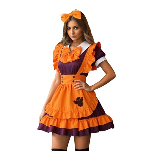 Shaohan Maid Dress Cospaly Damen Halloween Kostüm Maid Outfit Cosplay Kostüm Dress mit mit Kopfbedeckung Kopfbedeckung Shaohan Maid Dress Cospaly Damen Halloween Kostüm Maid Outfit Cosplay Kostüm Dress mit mit Kopfbedeckung Kopfbedeckung von Shaohan