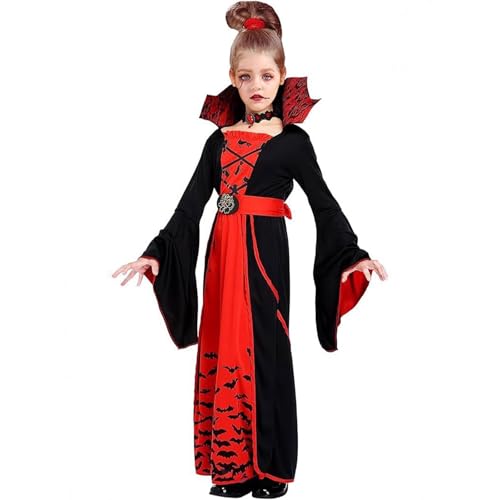 Shaohan Vampir Kostüm für Mädchen Deluxe Set Halloween gotisch Viktorianische Vampirin Queen Dress Up Party Fasching Karnevals Cosplay Mottoparty Rollenspi Shaohan Vampir Kostüm für Mädchen Deluxe Set Halloween gotisch Viktorianische Vampirin Queen Dress Up Party Fasching Karnevals Cosplay Mottoparty Rollenspi von Shaohan