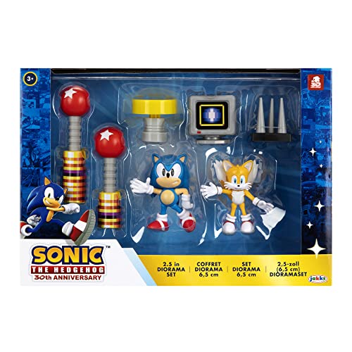 Sonic The Hedgehog 2.5 Inch Figuren, Solide, Mehrfarbig, 10 x 2.75 x 7 inches von Sonic The Hedgehog