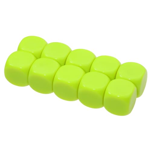 Shapenty 22 mm große, sechsseitige Blanko-Acryl-Würfel mit runden Kanten, für Familienspiele, DIY, Zahlen, Buchstaben, Worte, Farbaufkleber, Geschichte, individuelle Würfelherstellung, Zählen, von Shapenty