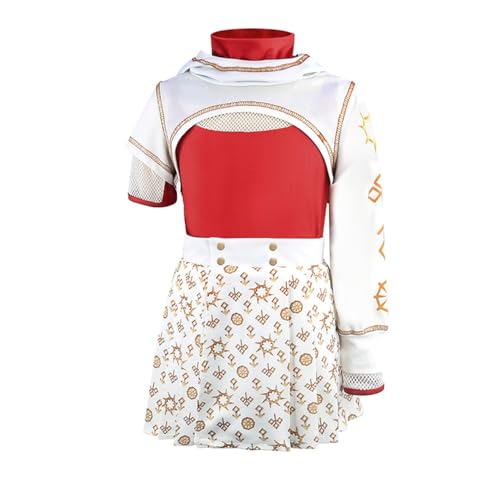 Zombies 4 Cheerleader-Kostüm für Mädchen, High School, Halloween, Kostüm, Rock, Kinder, Cosplay, Pretend Outfit, Partyanzug (Stil 01, 12–13 Jahre) von SharkBebe