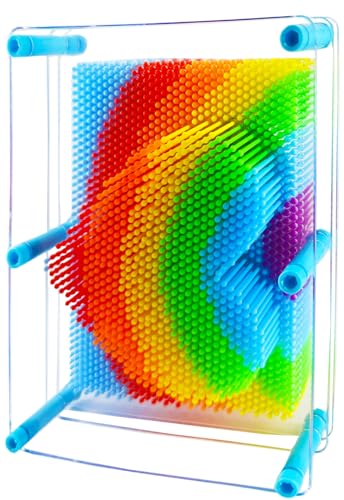 Sharkwill 3D Pin Art Intellectual Fun Toy Rainbow Pin Art Palm Board Extra Large 21,6 x 20,3 cm Arouse Sense of Imagination Innovative Boundless Creativity (Love - 8.5 x 8 Icnhes) von Sharkwill