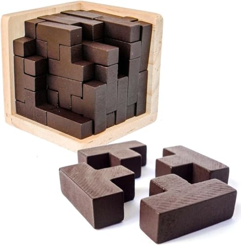 3D Denksport-Puzzle aus Holz von Sharp Brain Zone. Erzieherisches Spielzeug für Kinder und Erwachsene. Erforsche Deine Kreativität und Deine Gabe, Probleme zu Lösen. (Original) 3D Denksport-Puzzle aus Holz von Sharp Brain Zone. Erzieherisches Spielzeug für Kinder und Erwachsene. Erforsche Deine Kreativität und Deine Gabe, Probleme zu Lösen. (Original) von Sharp Brain Zone