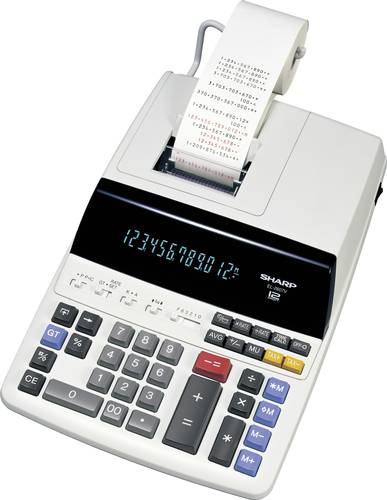 Sharp EL-2607V Druckender Tischrechner Weiß Display (Stellen): 12 netzbetrieben (B x H x T) 222 x 7 von Sharp