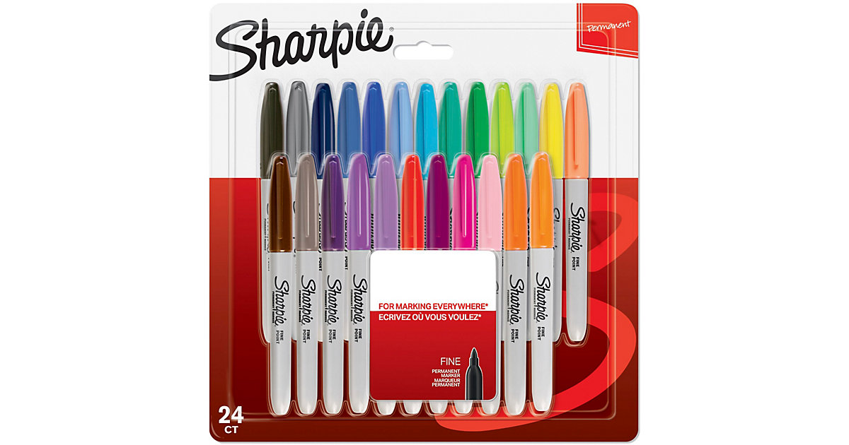 Creative Permanent Marker F, 24 Farben von Sharpie