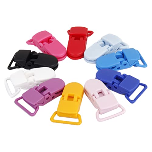 10er Set Schnullerclips Set Kunststoff Schnullerketten Basteln Schnuller Clips Bunt T-Clip Baby Clip 10er Set Schnullerclips Set Kunststoff Schnullerketten Basteln Schnuller Clips Bunt T-Clip Baby Clip von Sharplace