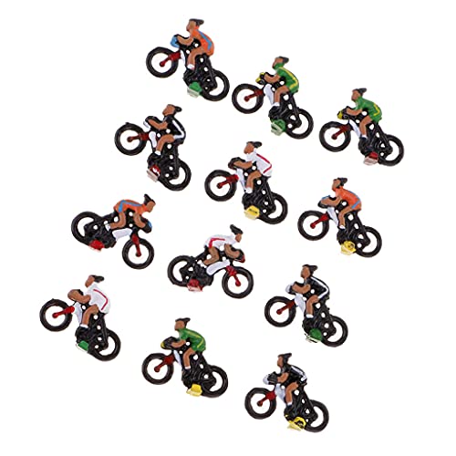 12pcs 1/87 Radfahrer Meschen Figuren Minifiguren Set 12pcs 1/87 Radfahrer Meschen Figuren Minifiguren Set von Sharplace