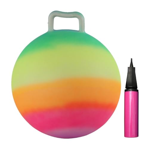 Sharplace , Kinderspielzeug, Regenbogen, Hüpfen für, Übung im Freien, Hofspiel, 18 Zoll, bunter und Hüpfball, aufblasbar von Sharplace