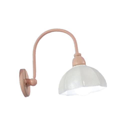 Sharplace 1/12 Puppenhaus Miniatur leuchten LED Lampe Lebensszene Puppenhaus Zubehör Simulation Modell für Wohnzimmer Flur, Weiß von Sharplace