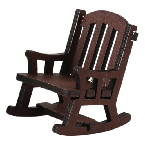 Sharplace 1/12 Schaukelstuhlmodell, Mini-Stuhlmodell mit hoher Rückenlehne, Basteln, realistisch simulierte Miniaturmöbel für DIY-Projekte, Dekoration, Kaffee Sharplace 1/12 Schaukelstuhlmodell, Mini-Stuhlmodell mit hoher Rückenlehne, Basteln, realistisch simulierte Miniaturmöbel für DIY-Projekte, Dekoration, Kaffee von Sharplace