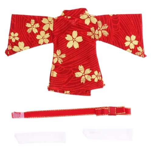 Sharplace 1/12 Skala weibliche Kimono -Kleidung, Kleidung handgefertigt Mode Action Figur Kleidung Miniatur für 6 Zoll Figur Kostüm Kleid , Rot Sharplace 1/12 Skala weibliche Kimono -Kleidung, Kleidung handgefertigt Mode Action Figur Kleidung Miniatur für 6 Zoll Figur Kostüm Kleid , Rot von Sharplace