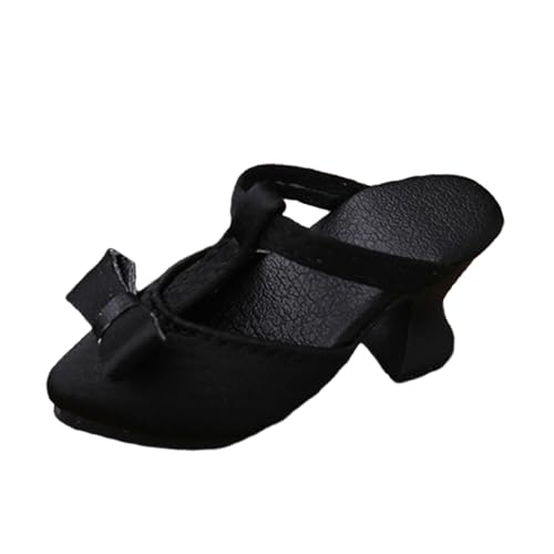 Sharplace 1/4 BJD Puppenschuhe High Heels Dress up mit Bowknot 18 Zoll Princess 1:4 Sacle Girl Puppenzubehör High Heel Sandalen, Schwarz von Sharplace