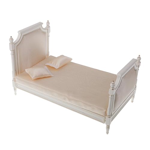 Sharplace 1/6 Puppenhaus-Doppelbett, Puppenhaus-Dekoration, rustikal, DIY-Szenenmodell, Mini-Bett, Miniaturmöbel für Schlafzimmer, Mikrolandschaft Sharplace 1/6 Puppenhaus-Doppelbett, Puppenhaus-Dekoration, rustikal, DIY-Szenenmodell, Mini-Bett, Miniaturmöbel für Schlafzimmer, Mikrolandschaft von Sharplace