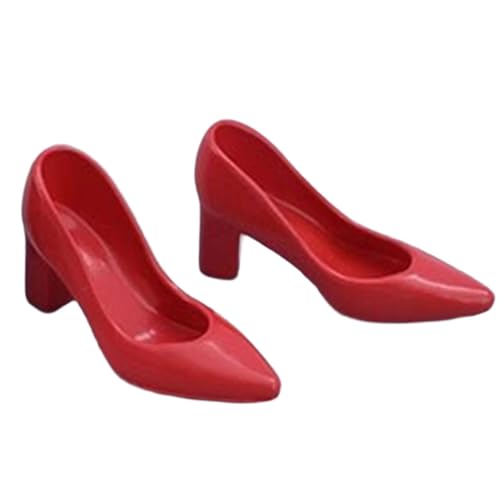 Sharplace 1/6 Skala BJD Doll Shoes Mini Realistic Cosplay Photo Requisite Mode High Heeled Schuhe High Heels Model für 12 Zoll Figur Körper, Rot Sharplace 1/6 Skala BJD Doll Shoes Mini Realistic Cosplay Photo Requisite Mode High Heeled Schuhe High Heels Model für 12 Zoll Figur Körper, Rot von Sharplace