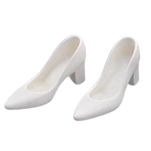Sharplace 1/6 Skala BJD Doll Shoes Mini Realistic Cosplay Photo Requisite Mode High Heeled Schuhe High Heels Model für 12 Zoll Figur Körper, Weiß Sharplace 1/6 Skala BJD Doll Shoes Mini Realistic Cosplay Photo Requisite Mode High Heeled Schuhe High Heels Model für 12 Zoll Figur Körper, Weiß von Sharplace