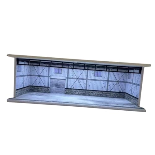 Sharplace 1/64 Diorama-Autovitrine, Modellautogarage mit Lichtern, dekoratives, einfach zu montierendes Layout, Acryl-Mini-Modellauto-Aufbewahrungsbox Sharplace 1/64 Diorama-Autovitrine, Modellautogarage mit Lichtern, dekoratives, einfach zu montierendes Layout, Acryl-Mini-Modellauto-Aufbewahrungsbox von Sharplace