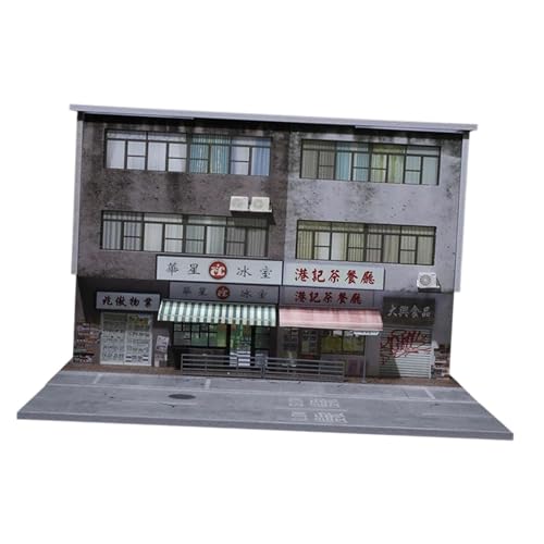 Sharplace 1/64 Diorama-Gebäude, Autoparkplatz aus Druckguss mit Licht für Aufbewahrungs-Organizer, Miniatur-Szenenmodell für Desktop-Layout, Style A Sharplace 1/64 Diorama-Gebäude, Autoparkplatz aus Druckguss mit Licht für Aufbewahrungs-Organizer, Miniatur-Szenenmodell für Desktop-Layout, Style A von Sharplace