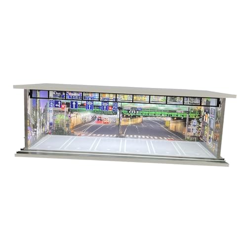 Sharplace 1/64 Druckguss-Modellauto-Vitrine, Aufbewahrungsbox, Acryl- und PVC-Hintergrundbeleuchtung für Sportwagen-Sammlervitrine, Garage, Style B Sharplace 1/64 Druckguss-Modellauto-Vitrine, Aufbewahrungsbox, Acryl- und PVC-Hintergrundbeleuchtung für Sportwagen-Sammlervitrine, Garage, Style B von Sharplace