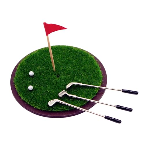 Sharplace 1: 6 und 1:12 Dollhouse Mini Golf Set Dollhouse Accessoires, Mini Club Balls Grass Model Kit für Enthusiasten Sharplace 1: 6 und 1:12 Dollhouse Mini Golf Set Dollhouse Accessoires, Mini Club Balls Grass Model Kit für Enthusiasten von Sharplace