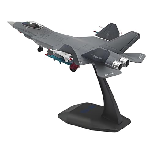 Sharplace 1:100 J35 Flugzeugmodell mit Sockelornament Sammler-Souvenirflugzeug Spielzeug Stimuliertes Flugzeugmodell für Schlafzimmer Café Zuhause, Marine von Sharplace