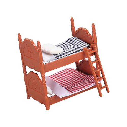 Sharplace 1:12 DIY Szene Miniaturbett, 1/12 Puppenhaus Miniaturbett, Etagenbett, Miniaturszenenmodell, Sharplace 1:12 DIY Szene Miniaturbett, 1/12 Puppenhaus Miniaturbett, Etagenbett, Miniaturszenenmodell, von Sharplace