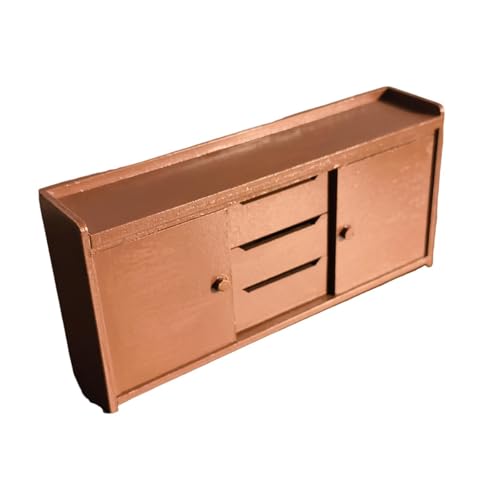 Sharplace 1:12 Dollhouse Holzschrank Dekoration Ausstellung Schrank Simulation Möbel Miniatur Küchenschrank für Modellspielzeugverzierung, Braun Sharplace 1:12 Dollhouse Holzschrank Dekoration Ausstellung Schrank Simulation Möbel Miniatur Küchenschrank für Modellspielzeugverzierung, Braun von Sharplace
