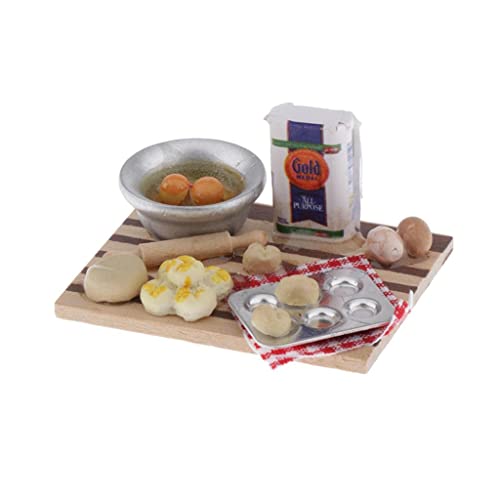 1:12 Puppenhaus Küche Bäckerei Lebensmittel Eier Milchbrot Zubehör 1:12 Puppenhaus Küche Bäckerei Lebensmittel Eier Milchbrot Zubehör von Sharplace