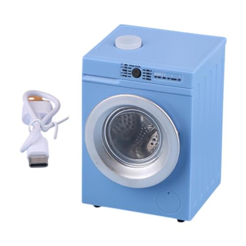 Sharplace 1:12 Puppenhaus Waschmaschine für Miniaturspielzeug und Raumgestaltung, Blau von Sharplace