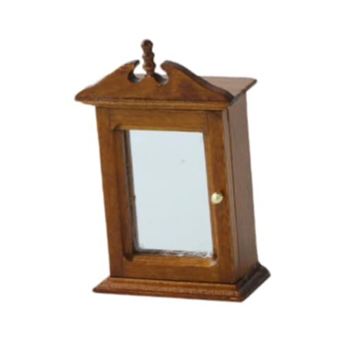 Sharplace 1:12 Puppenhausschrank, Mini -Modell, Lebensszene mit Mirror Puppenzubehör Dekoration Holzminiaturschrank für Wohnkultur, Braun Sharplace 1:12 Puppenhausschrank, Mini -Modell, Lebensszene mit Mirror Puppenzubehör Dekoration Holzminiaturschrank für Wohnkultur, Braun von Sharplace