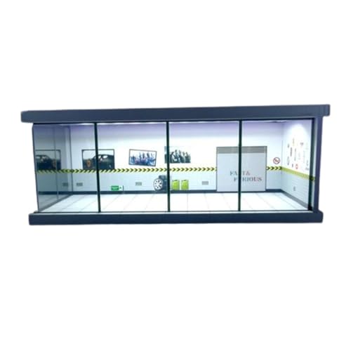 Sharplace 1:64 Parkplatz-LED-Vitrine, LED-Leuchten, Modellauto-Vitrine, Hintergrund, Druckguss-Autovitrine für Modellautos, Mini-Puppen Sharplace 1:64 Parkplatz-LED-Vitrine, LED-Leuchten, Modellauto-Vitrine, Hintergrund, Druckguss-Autovitrine für Modellautos, Mini-Puppen von Sharplace