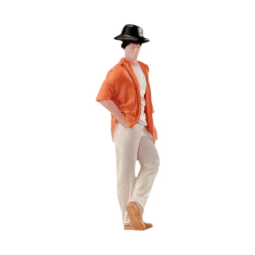 Sharplace 1:64 Stehender Mann mit Mantel Modell Tiny People Modell Dioramen Foto Requisite Menschen Figur Layout für Zug Layout Miniatur Szene von Sharplace