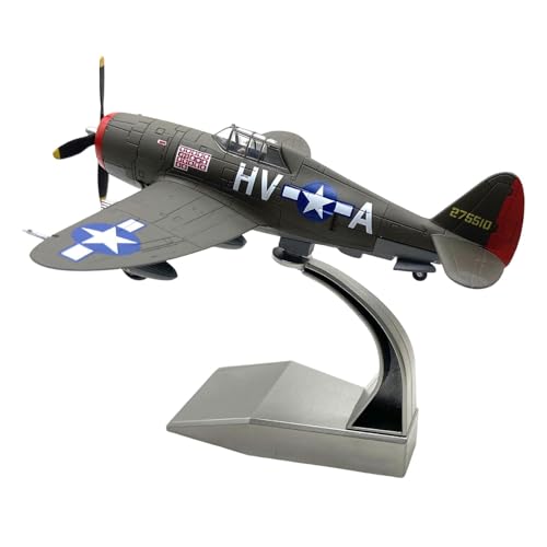 Sharplace 1:72 P-47 Kampfjet-Modell mit Display-Basis, Ornament Collections -Kampfflugzeug für Fernseher, Schrank, Schreibtisch von Sharplace