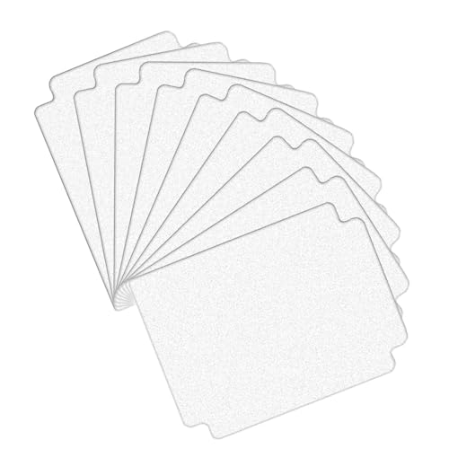 Sharplace 10 Stück Sammelkartenteiler Kartenseitenteiler Karten Kartensortierseiten Standardgröße für Kartendeckbox für Sportkarten, Weiß von Sharplace