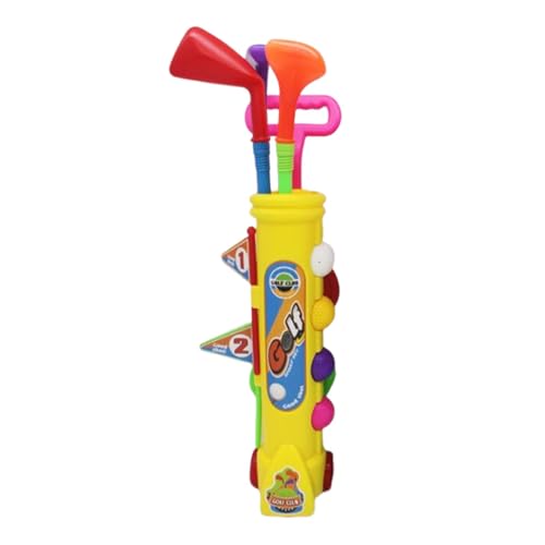 Sharplace 12 Stück Minigolfspiel Set Innen- und Outdoor -Sportspielzeug Golfspiel und nummerierte Flaggen übte Löcher für Kindergeschenk, Gelb Sharplace 12 Stück Minigolfspiel Set Innen- und Outdoor -Sportspielzeug Golfspiel und nummerierte Flaggen übte Löcher für Kindergeschenk, Gelb von Sharplace