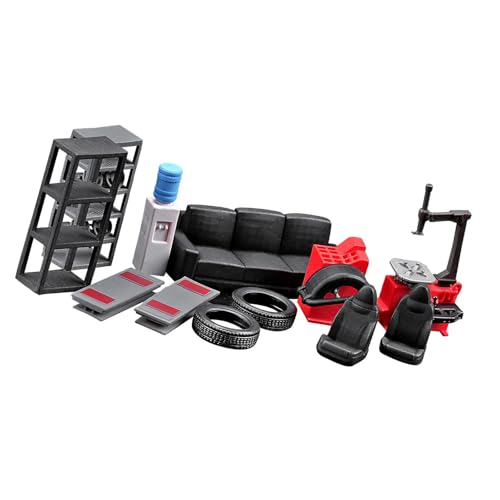 Sharplace 12-teiliges Mini-simuliertes Auto-Reparaturwerkzeug-Set, DIY-Dekorationsharzmaterial, Autowerkstatt-Zubehör für 1:64 Miniaturszenen Sharplace 12-teiliges Mini-simuliertes Auto-Reparaturwerkzeug-Set, DIY-Dekorationsharzmaterial, Autowerkstatt-Zubehör für 1:64 Miniaturszenen von Sharplace