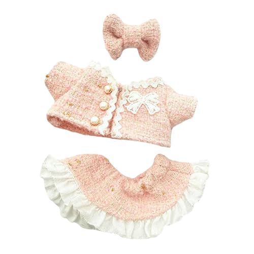 Sharplace 17 cm Modepuppen-Kleidungsset, Puppenzubehör, ausgestopftes Plüschtier, Ankleideset, leicht zu tragendes Outfits-Set für 17 cm große Anhängerpuppe, Rosa Sharplace 17 cm Modepuppen-Kleidungsset, Puppenzubehör, ausgestopftes Plüschtier, Ankleideset, leicht zu tragendes Outfits-Set für 17 cm große Anhängerpuppe, Rosa von Sharplace