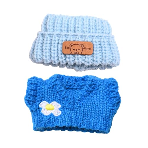 Sharplace 17 cm Plüschpuppenpullover und -Hut, Puppenzubehör, Kostüm, ausgefallene Verkleidung für Ihre Puppen, schöne, Trendige Oberteile, Geschenk für kleine, Hell- Und Dunkelblau Sharplace 17 cm Plüschpuppenpullover und -Hut, Puppenzubehör, Kostüm, ausgefallene Verkleidung für Ihre Puppen, schöne, Trendige Oberteile, Geschenk für kleine, Hell- Und Dunkelblau von Sharplace