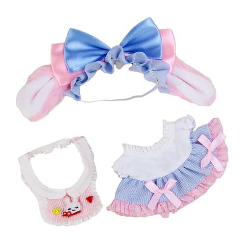 Sharplace 17cm Puppenkleidungsset, Puppenoutfit-Zubehör, Geschenk für kleine Mädchen, handgefertigt, süße austauschbare Puppen-Outfits, Lätzchen für die Wohnung Sharplace 17cm Puppenkleidungsset, Puppenoutfit-Zubehör, Geschenk für kleine Mädchen, handgefertigt, süße austauschbare Puppen-Outfits, Lätzchen für die Wohnung von Sharplace