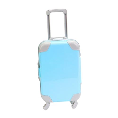 Sharplace 18 Zoll Puppenkoffer, Gepäck, Tragetasche, amerikanische Aufbewahrung, Mini-Reisekoffer, Puppenzubehör für Kinderpartys und Geburtstage, Blau von Sharplace
