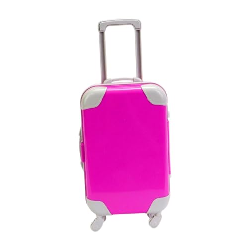 Sharplace 18 Zoll Puppenkoffer, Gepäck, Tragetasche, amerikanische Aufbewahrung, Mini-Reisekoffer, Puppenzubehör für Kinderpartys und Geburtstage, Rose Rot von Sharplace