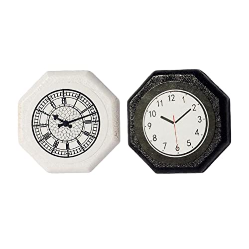 Sharplace 2 Stück Puppenhaus Miniatur Uhr für das 1:12 Verhältnis - Perfekt für Ihre Sammlung Sharplace 2 Stück Puppenhaus Miniatur Uhr für das 1:12 Verhältnis - Perfekt für Ihre Sammlung von Sharplace