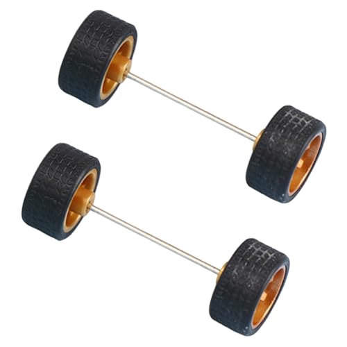 Sharplace 2 Stück Räder im Maßstab 1/64 mit Rundstabachsen, Leichtmetallfelgen, Ersatzteil, Simulationsmodell, Autoräder, Reifen für RC-Truck, Bronze Sharplace 2 Stück Räder im Maßstab 1/64 mit Rundstabachsen, Leichtmetallfelgen, Ersatzteil, Simulationsmodell, Autoräder, Reifen für RC-Truck, Bronze von Sharplace