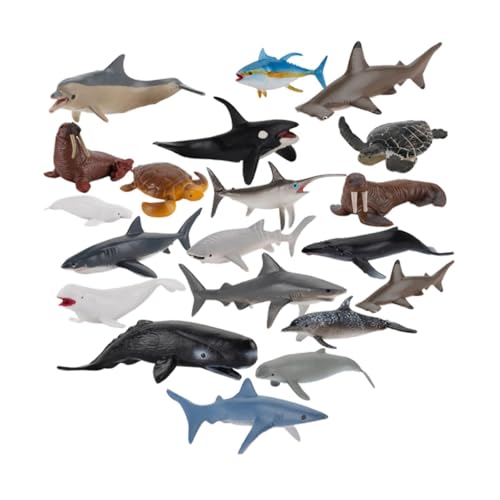 Sharplace 20 Stück realistische Tierfiguren, Spielzeug, Meerestiermodell, für Jungen und Mädchen, Simulation von Meerestieren, Spielzeug als Geschenk, Sharplace 20 Stück realistische Tierfiguren, Spielzeug, Meerestiermodell, für Jungen und Mädchen, Simulation von Meerestieren, Spielzeug als Geschenk, von Sharplace