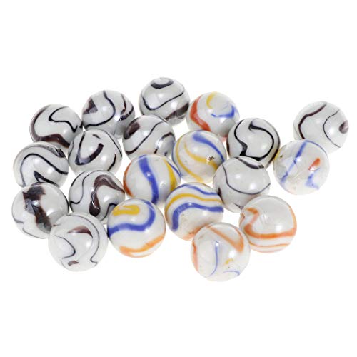 Sharplace 20x Kleine 25mm Glasmurmeln Bulk für Marmorspiele Kinder DIY Craft decorationation von Sharplace