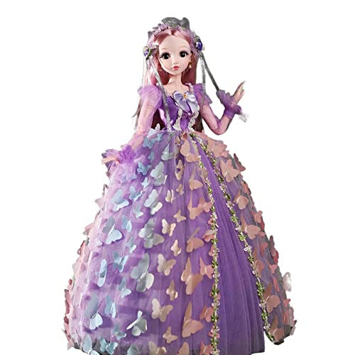 Sharplace 24 Zoll BJD Puppe mit beweglichen Gelenken - Singende Prinzessin für Sammler und Spiel, Prinzessin Anne von Sharplace